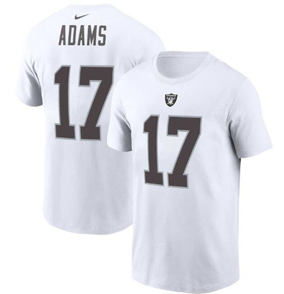 Men's Las Vegas Raiders ACTIVE PLAYER Custom White Name & Number T-Shirt